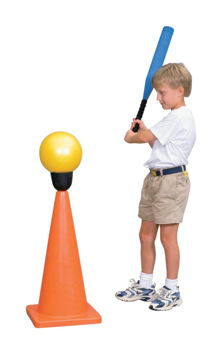 Sportime BigBopper Batting Tee Insert, Standard Size, Black 008419